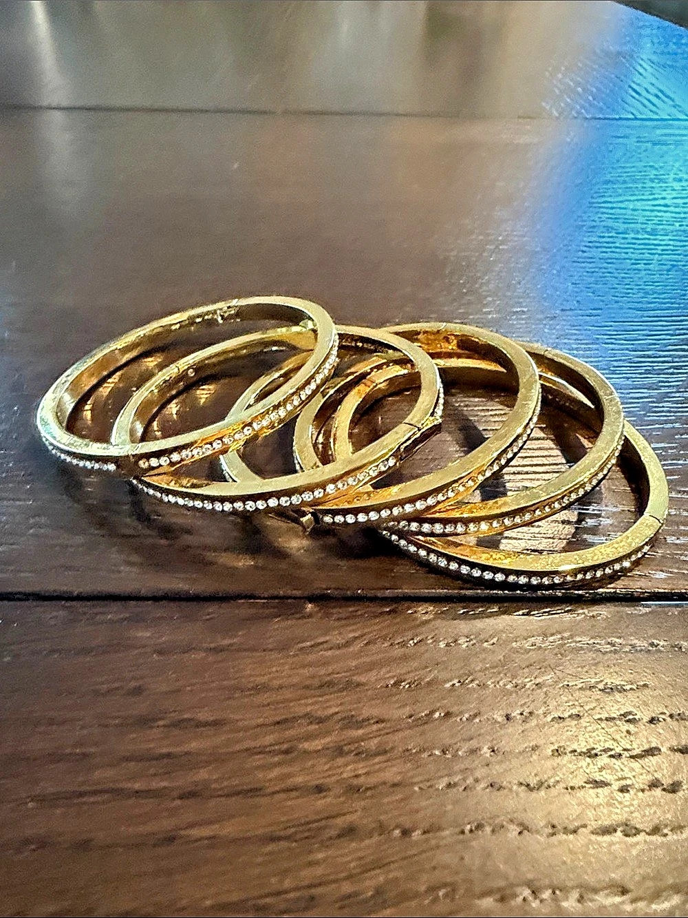 Gold Tone Bracelet Stack